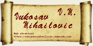 Vukosav Mihailović vizit kartica